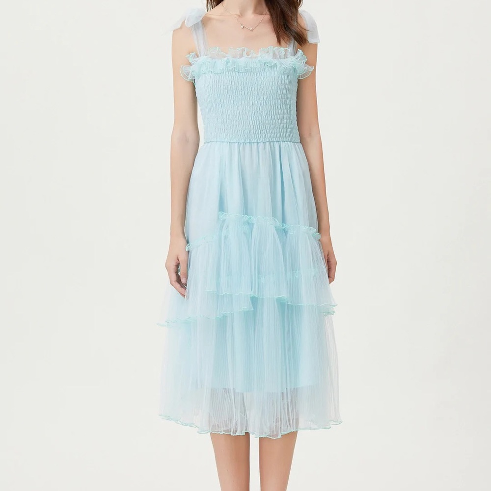 Fangyan Sylphide Sky Blue Dress